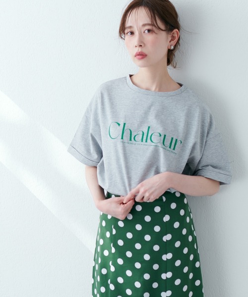 セール】新色追加 / 袖口ロールアップBIGロゴT（Tシャツ