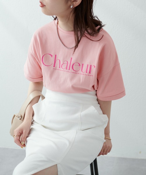 セール】新色追加 / 袖口ロールアップBIGロゴT（Tシャツ