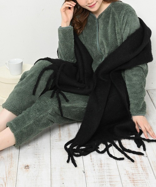 シープボア前釦アウターパンツ上下セット(ルームウェア/パジャマ)|ElegChic(エレグシック)