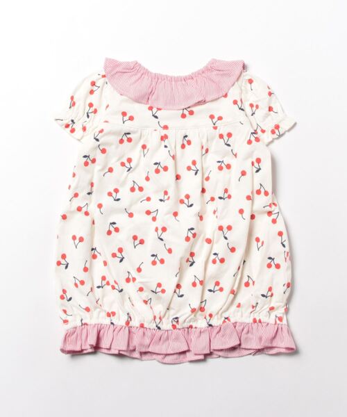baby cheer（ベイビーチアー）の「さくらんぼ柄ワンピース（ワンピース・キッズ・レッド・80ｃｍ/90cm/110cm/100cm/120cm）」の2枚目の写真