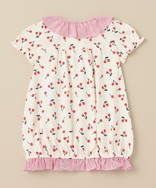 baby cheer（ベイビーチアー）の「さくらんぼ柄ワンピース（ワンピース・キッズ・レッド・80ｃｍ/90cm/110cm/100cm/120cm）」の3枚目の写真