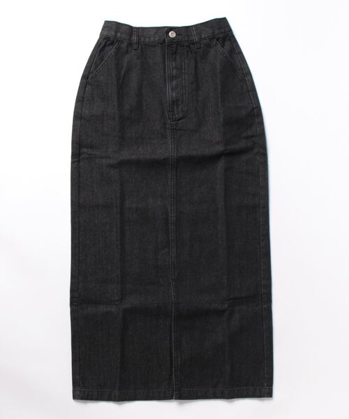 STYLEBLOCK（スタイルブロック）の「デニムタイトロングスカート（デニムスカート・レディース・ライトブルー/ネイビー/ブラック・M）」の2枚目の写真