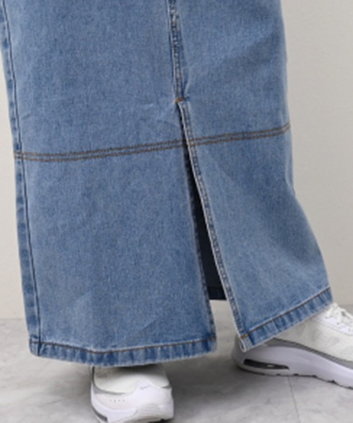 STYLEBLOCK（スタイルブロック）の「デニムタイトロングスカート（デニムスカート・レディース・ライトブルー/ネイビー/ブラック・M）」の6枚目の写真