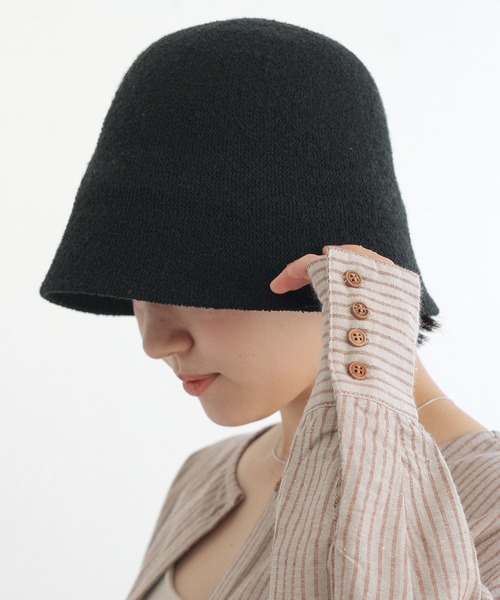 Crisp（クリスプ）の「サーモベルハット（ハット・レディース・アイボリー/グレー/ブラック・FREE）」の9枚目の写真