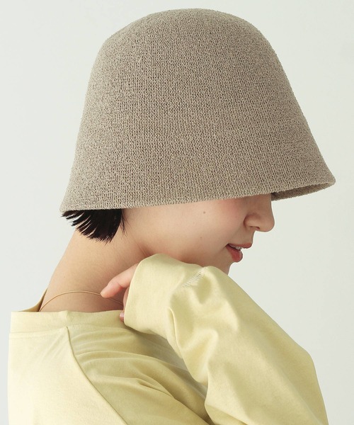 Crisp（クリスプ）の「サーモベルハット（ハット・レディース・アイボリー/グレー/ブラック・FREE）」の4枚目の写真