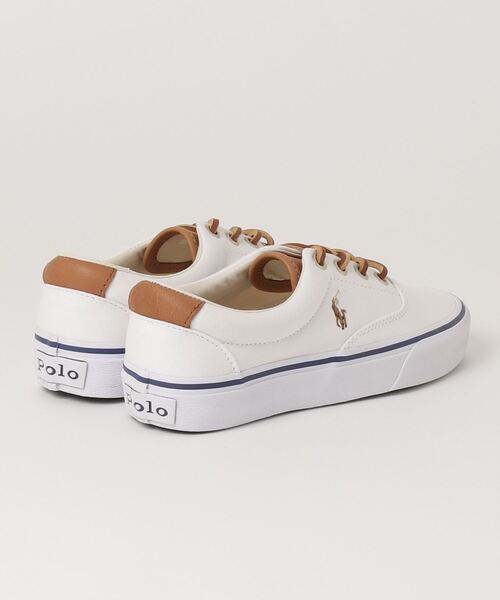 POLO RALPH LAUREN(ポロ ラルフ ローレン)の「ポロ ラルフ ローレン ウィメンズ/KEATON-PONY キートンポニー / スニーカー(スニーカー・レディース・ホワイト・70/60/50/40)」の2枚目の写真