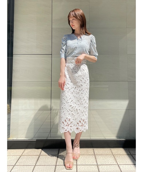 SNIDEL（スナイデル）の「レースタイトスカート（スカート）」 - WEAR