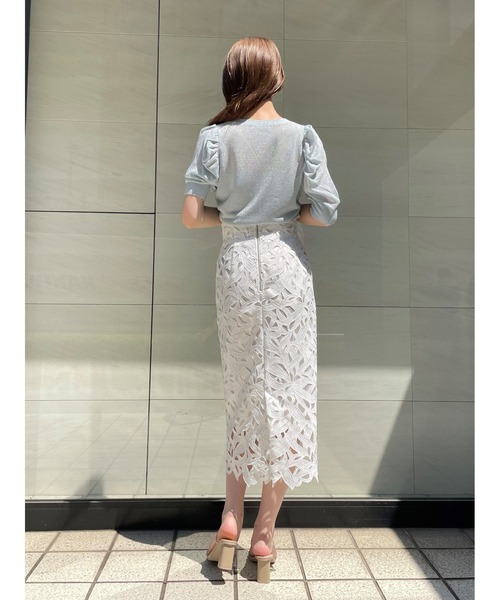 SNIDEL（スナイデル）の「レースタイトスカート（スカート）」 - WEAR
