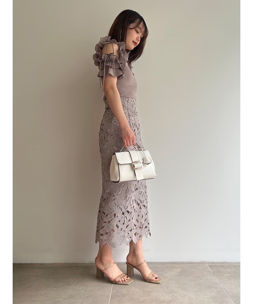 専用♡snidel スナイデル　レースタイトスカート　ピンク SNIDEL（スナイデル）の「レースタイトスカート（スカート）」 - WEAR
