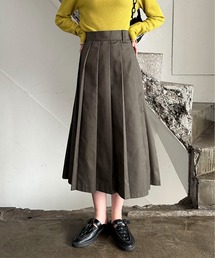 EPIMI E'PIMMY | ツイルミディプリーツスカート(スカート)