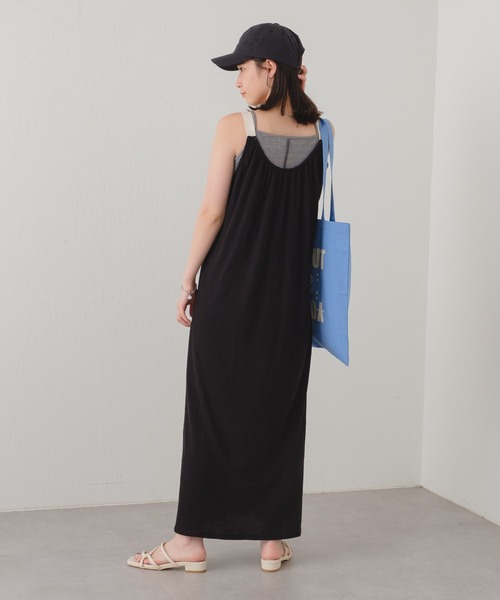 Kastane（カスタネ）の「カップ付ギンガムチェックキャミ（キャミソール・レディース・オレンジ/ブラック/ブルー・FREE）」の16枚目の写真