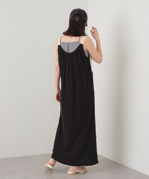 Kastane（カスタネ）の「カップ付ギンガムチェックキャミ（キャミソール・レディース・オレンジ/ブラック/ブルー・FREE）」の19枚目の写真