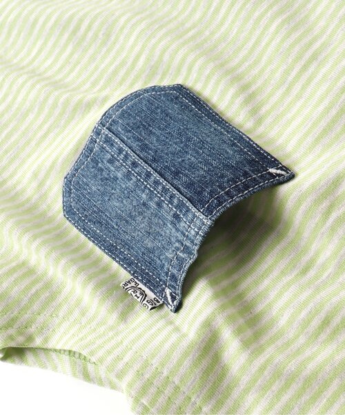 F.O.KIDS（エフオーキッズ）の「サイドスリットボーダーノースリーブ（タンクトップ・キッズ・ネイビー/オレンジ/グリーン/ブラック・80/90/95/100/110/120/130/140/150）」の13枚目の写真