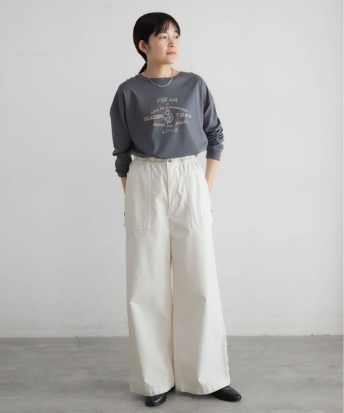 異素材 ミリタリーパンツ（その他パンツ）｜Blanc Bleu Minuit（ブラン