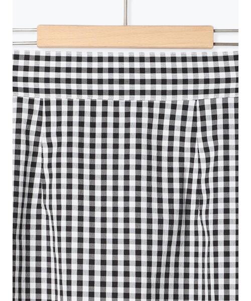 ehka sopo（エヘカソポ）の「ギンガムチェックナロースカート（スカート・レディース・キャメル/グリーン/ブラック・ﾌﾘ-）」の9枚目の写真