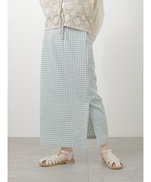 ehka sopo | ギンガムチェックナロースカート(スカート)