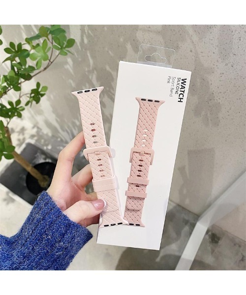 ABBEY MARKET(アビーマーケット)の「Apple Watch専用シリコンバンド 38/40/41㎜(デジタル腕時計・メンズ・ホワイト/グリーン/イエロー/オレンジ/ピンク/レッド/ブラック・S)」の5枚目の写真