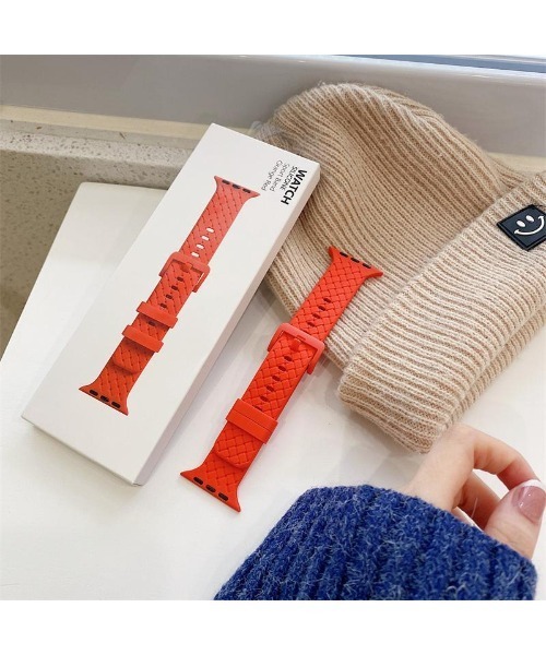 ABBEY MARKET(アビーマーケット)の「Apple Watch専用シリコンバンド 38/40/41㎜(デジタル腕時計・メンズ・ホワイト/グリーン/イエロー/オレンジ/ピンク/レッド/ブラック・S)」の7枚目の写真