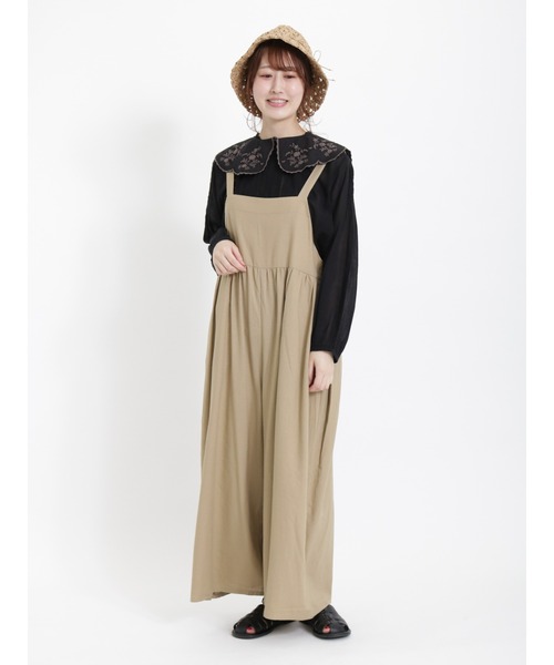 Samansa Mos2(サマンサ モスモス)の「インドコットン胸元レースブラウス(シャツ/ブラウス・レディース・ブラック/オフホワイト/ミント・フリ-)」の11枚目の写真