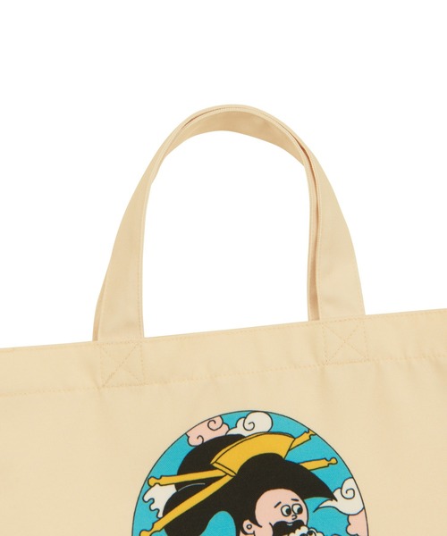 PUNYUS（プニュズ）の「芸者ランチトートバッグ（トートバッグ・レディース・アイボリー/ブラック・FREE）」の4枚目の写真