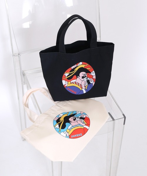 PUNYUS（プニュズ）の「芸者ランチトートバッグ（トートバッグ・レディース・アイボリー/ブラック・FREE）」の11枚目の写真