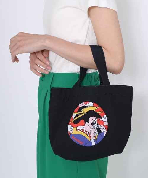 PUNYUS（プニュズ）の「芸者ランチトートバッグ（トートバッグ・レディース・アイボリー/ブラック・FREE）」の7枚目の写真