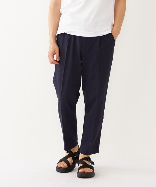 SHIPS Colors(シップス カラーズ)の「SHIPS Colors: カット サッカー アンクルカット パンツ セットアップ対応(その他パンツ・メンズ・グレー/ネイビー/ベージュ・LARGE/MEDIUM/SMALL)」の1枚目の写真