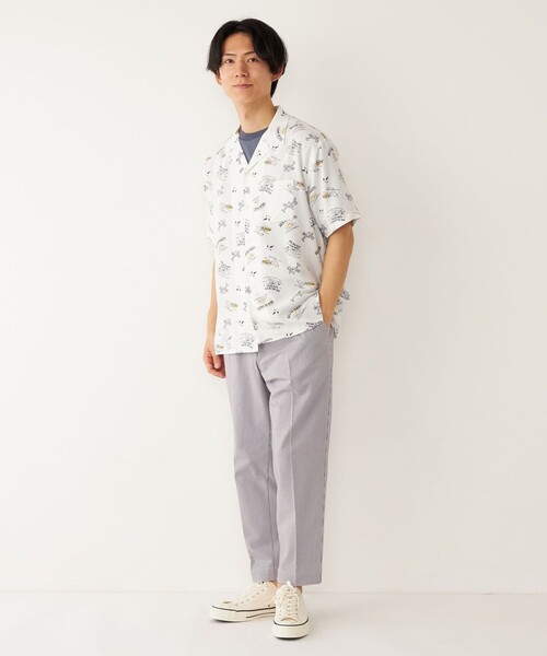 SHIPS Colors(シップス カラーズ)の「SHIPS Colors: カット サッカー アンクルカット パンツ セットアップ対応(その他パンツ・メンズ・グレー/ネイビー/ベージュ・LARGE/MEDIUM/SMALL)」の4枚目の写真