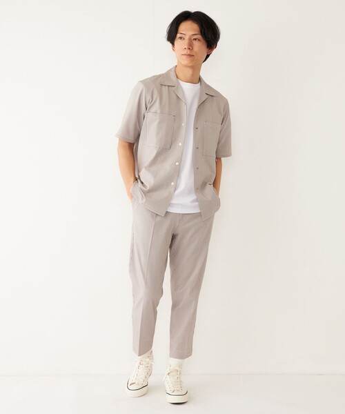 SHIPS Colors(シップス カラーズ)の「SHIPS Colors: カット サッカー アンクルカット パンツ セットアップ対応(その他パンツ・メンズ・グレー/ネイビー/ベージュ・LARGE/MEDIUM/SMALL)」の7枚目の写真
