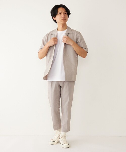 SHIPS Colors(シップス カラーズ)の「SHIPS Colors: カット サッカー アンクルカット パンツ セットアップ対応(その他パンツ・メンズ・グレー/ネイビー/ベージュ・LARGE/MEDIUM/SMALL)」の8枚目の写真