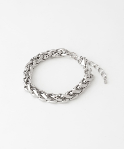 SENSE OF PLACE by URBAN RESEARCH（センスオブプレイスバイアーバンリサーチ）の「ツイストチェーンブレスレット（ブレスレット・メンズ・ゴールド/シルバー・ONE）」の3枚目の写真