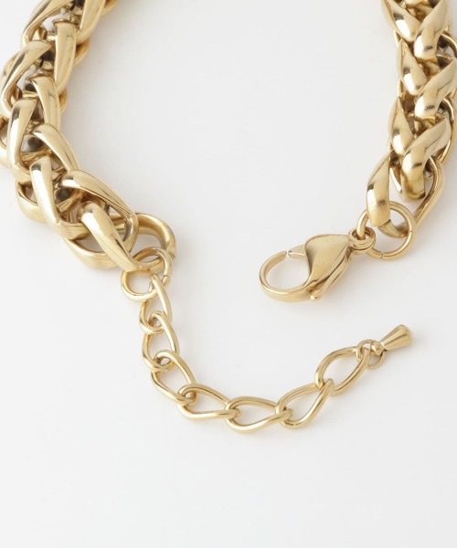 SENSE OF PLACE by URBAN RESEARCH（センスオブプレイスバイアーバンリサーチ）の「ツイストチェーンブレスレット（ブレスレット・メンズ・ゴールド/シルバー・ONE）」の6枚目の写真