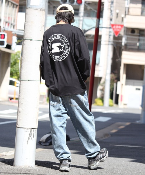 STARTER BLACK LABEL(スターターブラックレーベル)の「【STARTER /スターター】サークル発泡プリント ロングスリーブTシャツ(Tシャツ/カットソー・メンズ・ホワイト/グリーン/ブラック・M/L/XL)」の12枚目の写真