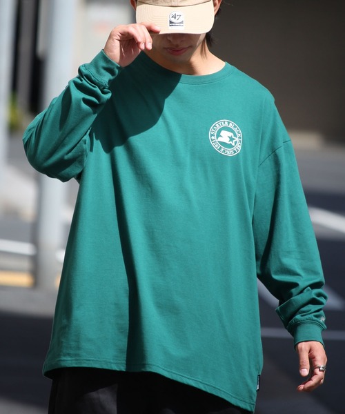 STARTER BLACK LABEL(スターターブラックレーベル)の「【STARTER /スターター】サークル発泡プリント ロングスリーブTシャツ(Tシャツ/カットソー・メンズ・ホワイト/グリーン/ブラック・M/L/XL)」の13枚目の写真