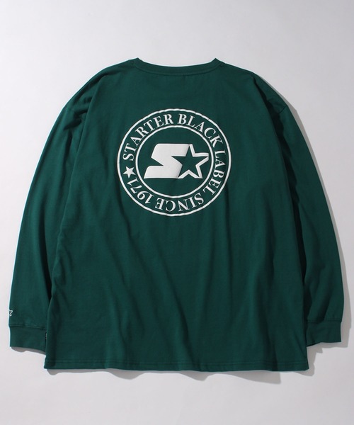 STARTER BLACK LABEL(スターターブラックレーベル)の「【STARTER /スターター】サークル発泡プリント ロングスリーブTシャツ(Tシャツ/カットソー・メンズ・ホワイト/グリーン/ブラック・M/L/XL)」の22枚目の写真
