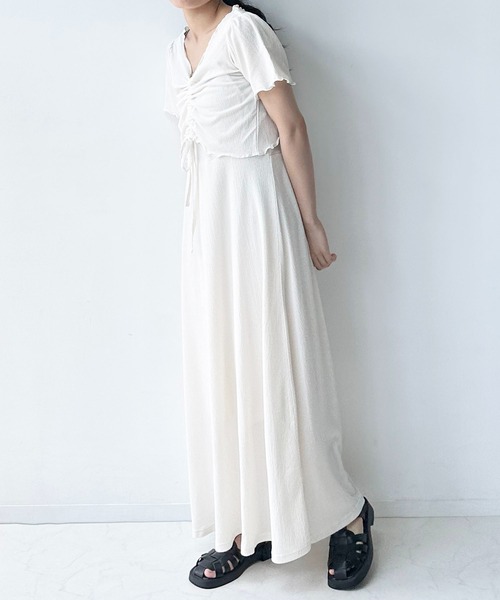 専用です [なさま　ワンピースとブラウスの2点] AS KNOW AS plus（アズノゥアズプラス）の「〇クロスデザインブラウス