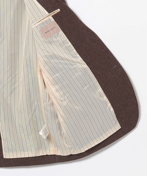 BEAMS LIGHTS（ビームスライツ）の「BEAMS LIGHTS / 2ボタン フランネル イージー ジャケット（テーラードジャケット・メンズ・グレー/ブラウン・SMALL/MEDIUM/LARGE）」の19枚目の写真