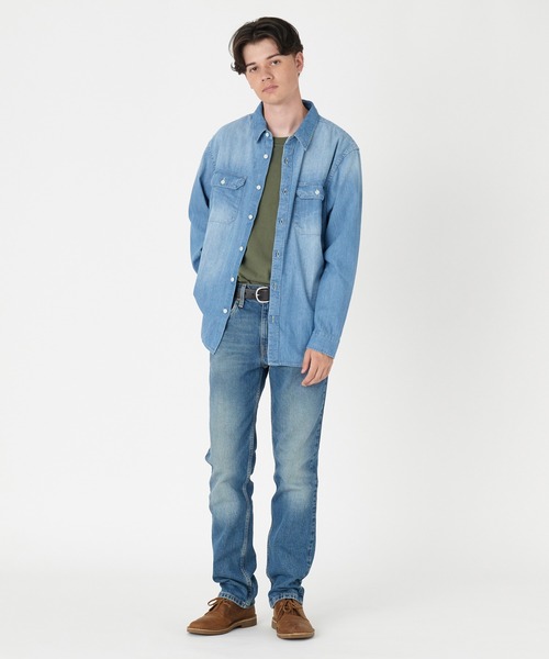 【セール】Levi's/リーバイス JACKSON ワーカーシャツ ライトインディゴ FRANKLIN（シャツ/ブラウス）｜Levi's（リーバイス）