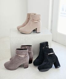 MAJESTIC LEGON | 【WEB限定XLサイズあり】取り外しできるパールブーツ(ブーツ)