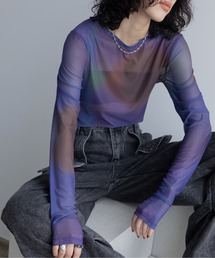 VACANCY（ヴァカンシー）の「アート柄シアーインナー/新柄追加（Tシャツ/カットソー）」