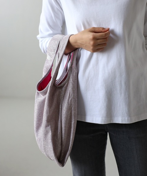 GUSCIO（グッシオ）の「【グッシオベーシック】ラメエコバッグ（エコバッグ/サブバッグ・レディース・ピンク/パープル/ゴールド/ブラック・FREE）」の22枚目の写真