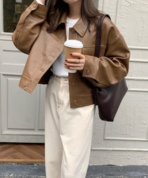 N.s | フェイクレザージャケット(その他アウター)