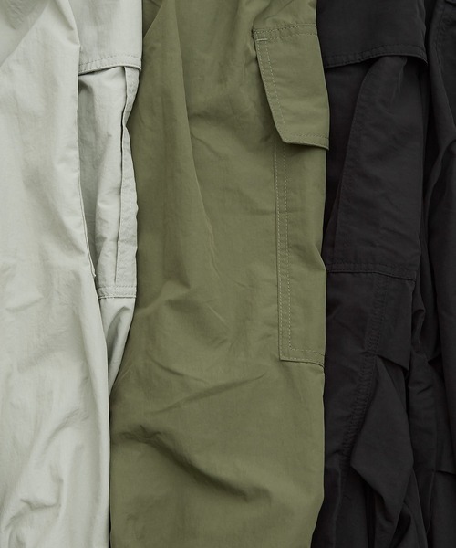 improves(インプローブス)の「【UAU】ナイロン タスラン ワイド カーゴパンツ(カーゴパンツ・メンズ・ブラック/グレイッシュベージュ/カーキ・MEDIUM/LARGE)」の20枚目の写真