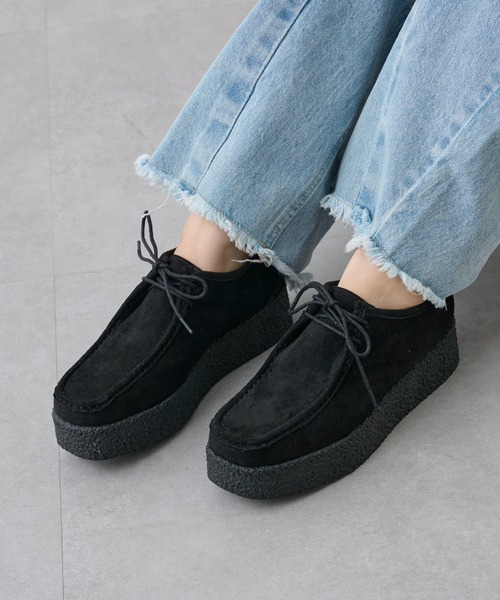 COLONY 2139(コロニートゥーワンスリーナイン)の「厚底モカシンシューズ(モカシン/デッキシューズ・レディース・ベージュ/ブラック・SMALL/MEDIUM/LARGE)」の5枚目の写真