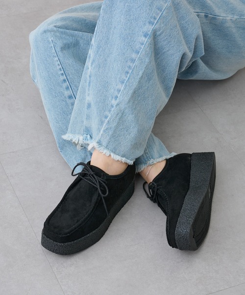 COLONY 2139(コロニートゥーワンスリーナイン)の「厚底モカシンシューズ(モカシン/デッキシューズ・レディース・ベージュ/ブラック・SMALL/MEDIUM/LARGE)」の7枚目の写真