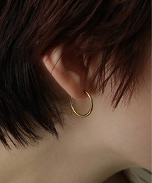 金属アレルギー対応 シンプルフープピアス 17mm 316L