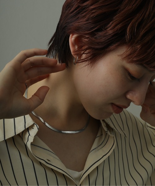 ORLEAN(オルレアン)の「金属アレルギー対応 シンプルフープピアス 17mm 316L(ピアス(両耳用)・レディース・ゴールド/シルバー・フリー)」の9枚目の写真