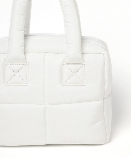 PBLIM(ページボーイリム)の「PBLIM/ナイロンナカワタミニバック(ハンドバッグ・レディース・ホワイト/ブラック/ライム・FREE)」の12枚目の写真