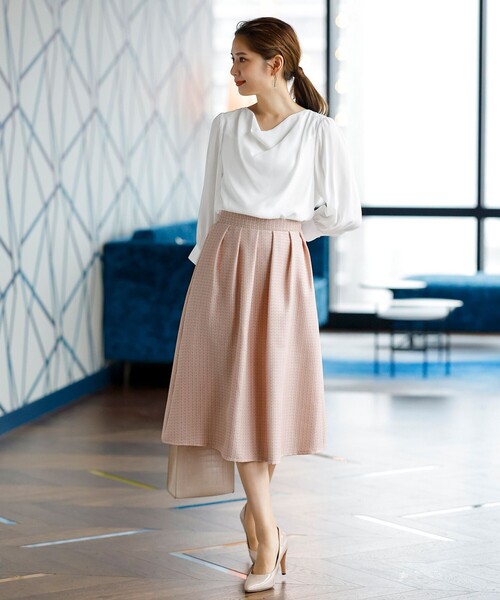 【セール】【洗える】フレアツイードスカート(スカート)|Tiaclasse(ティアクラッセ) 【セール】【洗える】フレアツイードスカート(スカート)|Tiaclasse(ティアクラッセ)