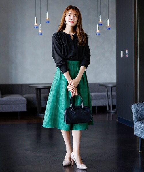 【セール】【洗える】フレアツイードスカート(スカート)|Tiaclasse(ティアクラッセ) 【セール】【洗える】フレアツイードスカート(スカート)|Tiaclasse(ティアクラッセ)